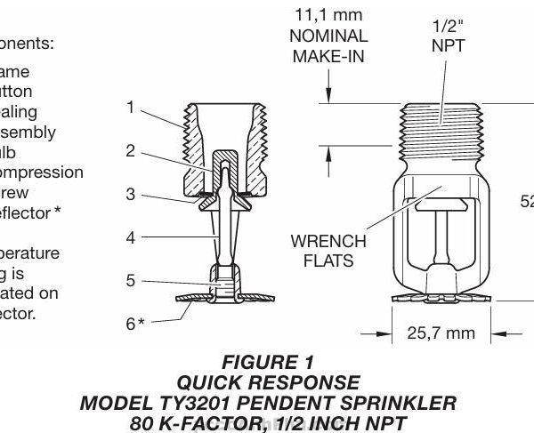 Đầu Phun Spinkler Tyco Ty 3201