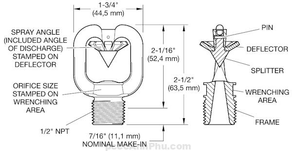 Đầu Phun Sprinkler Tyco D3