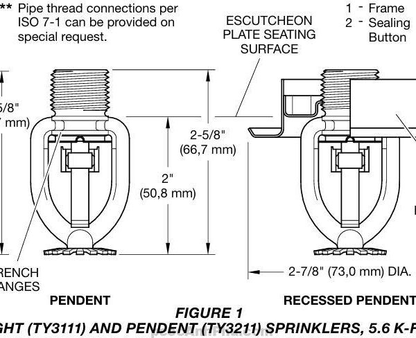 Đầu Phun Sprinkler Tyco Ty3211