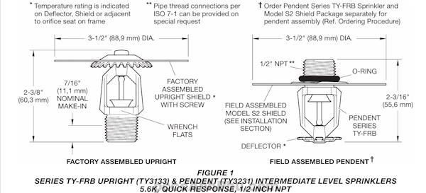 Đầu Phun Sprinkler Tyco Ty3231