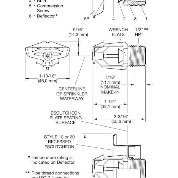 Đầu Phun Sprinkler Tyco Ty3331