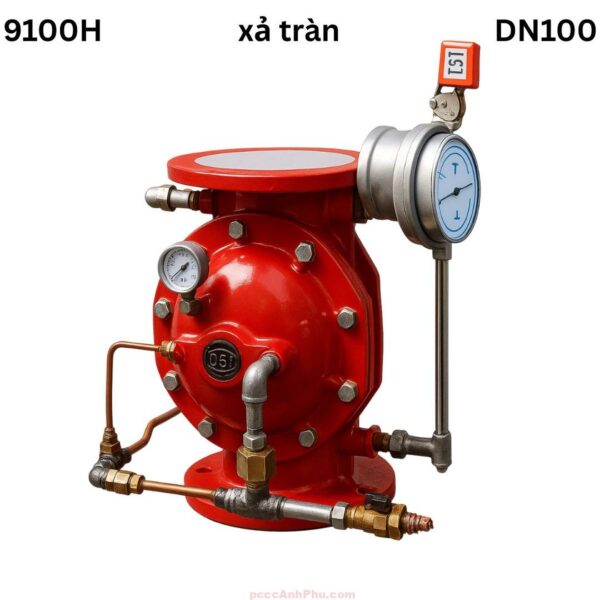 Van Xả Tràn Auta 9100h Dn100