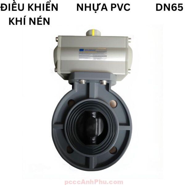 Van Bướm Nhựa điều Khiển Khí Nén Haitima Dn65