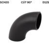 Cút Thép Hàn Sch20–90° D125