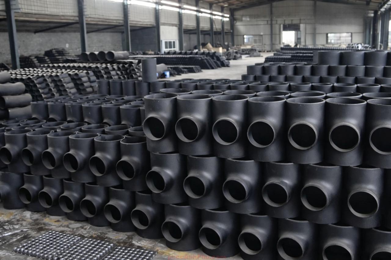 Tê đều SCH20 D80 hàn thép tiêu chuẩn Trung Quốc